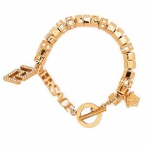 VERSACE Medusa head logo Greca crystal embellished bracelet